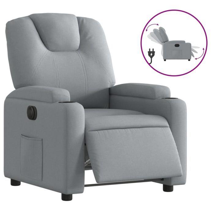 VidaXL Electric Recliner, Relaxation Chair with Adjustable Backrest and Footrest, Living Room Seat, Modern, 3204344
