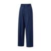 Solid Mid-Rise Zipper Casual Pants Women Bottoms IH3245-410