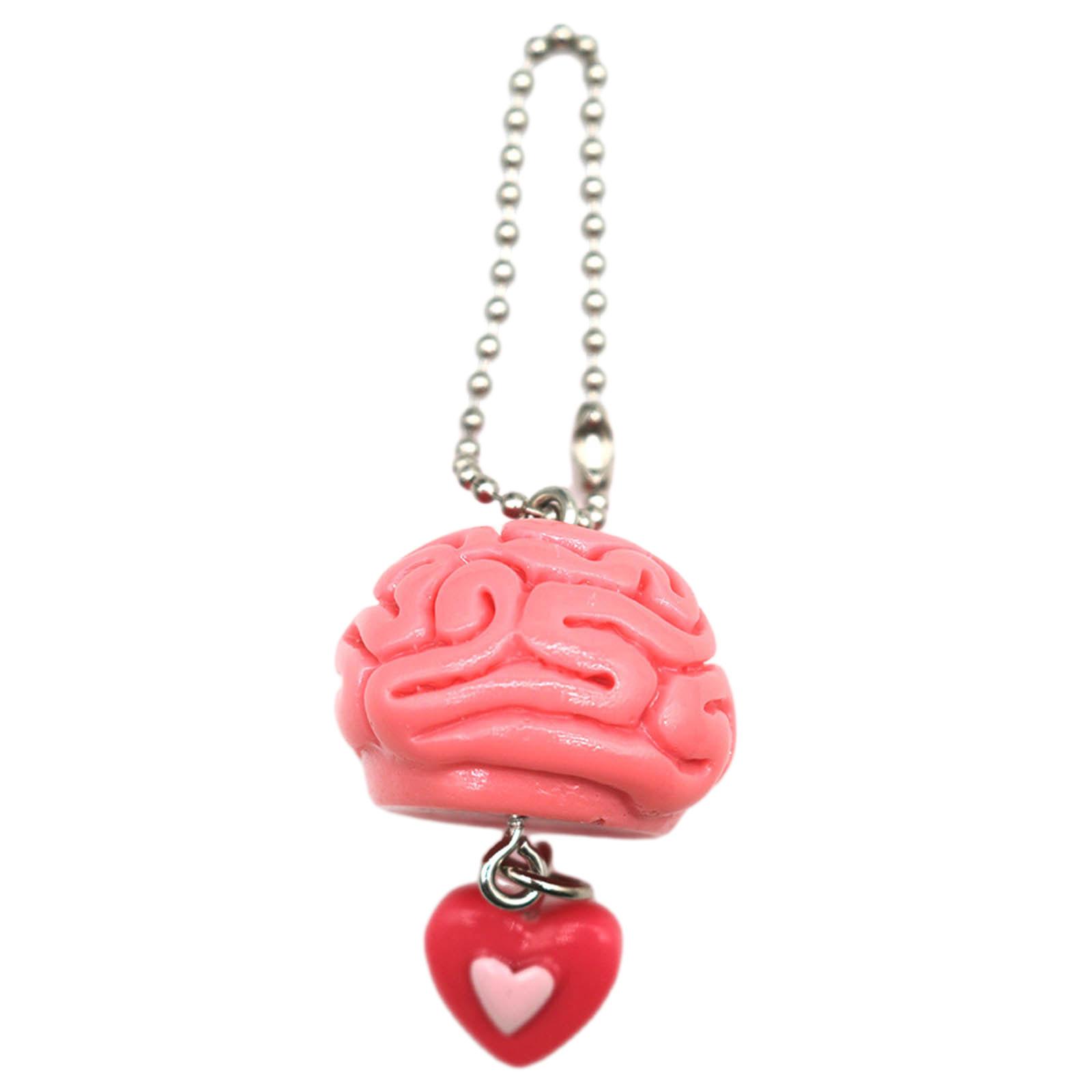 

Брелок Love Brain для пары, акриловый брелок для парня, подруги, украшение сумки, женский и мужской брелок