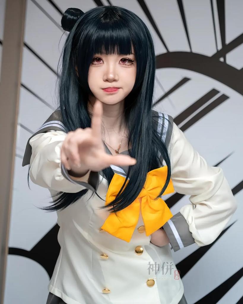 Love Cosplay Costume with Yellow Uranohoshi High School Love Yoshiko Ruby Hanamaru Adult School Stage Outfit with Yellow Size [Excellent Quality]
