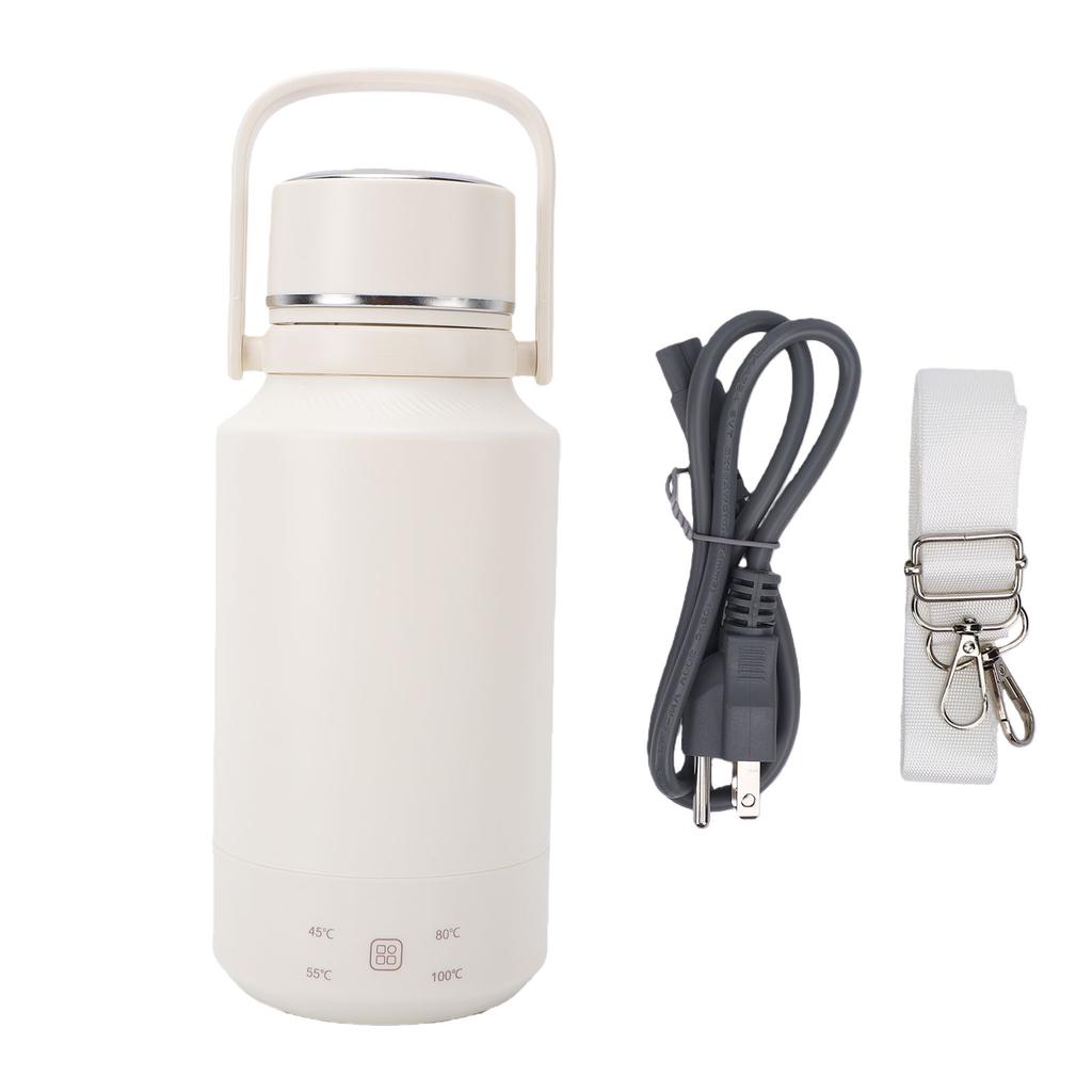 1L Portable Electric Kettle Fast Heating Food Grade Stainless Steel Auto Shut Off Travel Kettle US Plug 110V