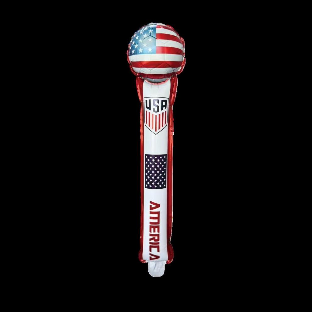 10pcs Soccer Ball Hand Stick Foil Balloon Soccer Sports Theme Party Baby Shower Decor Football Club Decoration Supplies Kids Toy