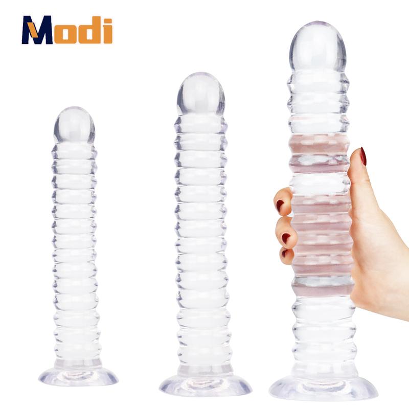 MoDi Big Clear Dildo Suction Cup Huge Transparent Penis Dick Anal Product Sex Toys For Woman Adult