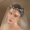 Bohemian Rhinestone Bridal Teardrop Forehead Headpiece