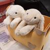 Lop-eared Bunny Plush Toy and Figurine - Calming Rabbit Doll Gift for Girls' Birthdays