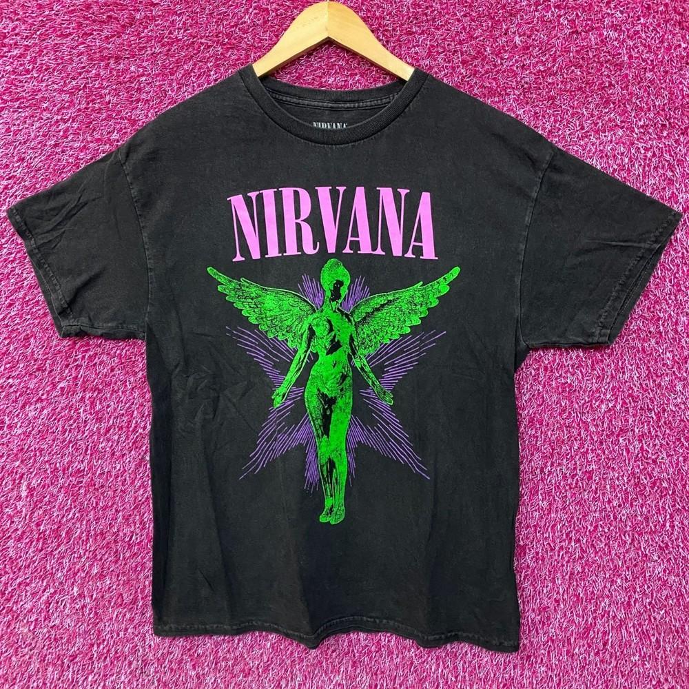 Nirvana In Utero Graphic Design Angel TShirt L/XL Unisex T-Shirt S