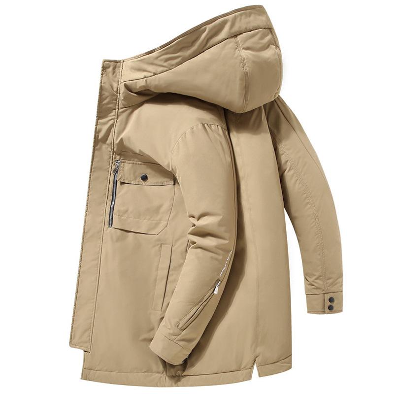 Giacca in Piuma d'Anatra Bianca di Alta Qualità Moda Nuovo Autunno e Inverno Ispessita con Cappuccio