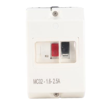 Motor Protection Switch Circuit Breaker MC02?1.6?2.5A 5060Hz ABS Waterproof 220V380V