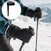 Nylon Wrist Straps Black 10 Inches 2 Pieces Elastic Gloves Accessories For Men Women Winter Sports Skiing Anti Loss Hanging Straps For Gloves Fixing
