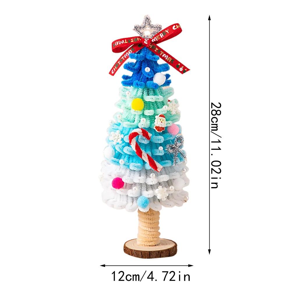 Ins 3D Xmas Tree DIY Set Handmade DIY 3d Xmas Tree Toy Parents- Campaign Christmas Party Decor Xmas Tree Set