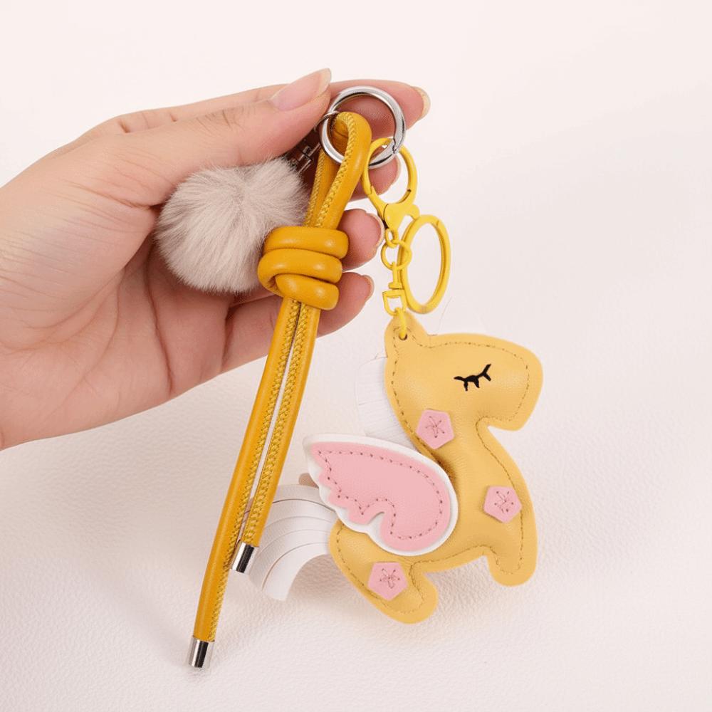 Cartoon Horse Keychain Elegant Chinese New Year Gift Cute Zodiac Pony Bag Pendant Birthday Gift