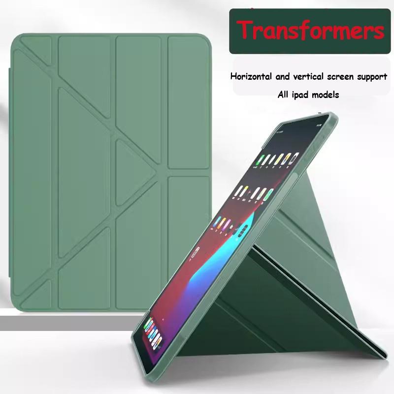 Y-Fold Leather Flip Case for IPad Mini 6 7 A17 Pro 11 M4 IPad A16 Air 11 M2 M3 for Air 2 3 4 5 6 7 8 9 10 11 Th Gen Tablet Case