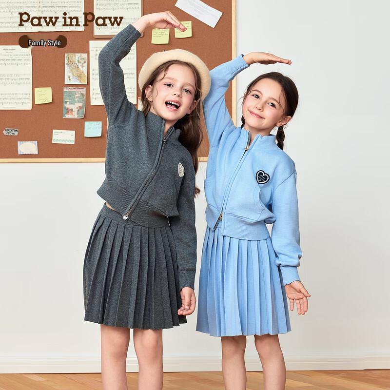 PawinPaw Mädchen Cartoon Bär Strickkleid Set