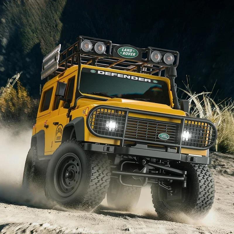 Professional MN111C 1:18 RC Car 4-wheel Drive Land Rover Defender 2.4G Full Scale Remote Control Car Truck Climbing Off-Road Vehicle Toys for Kid Gift