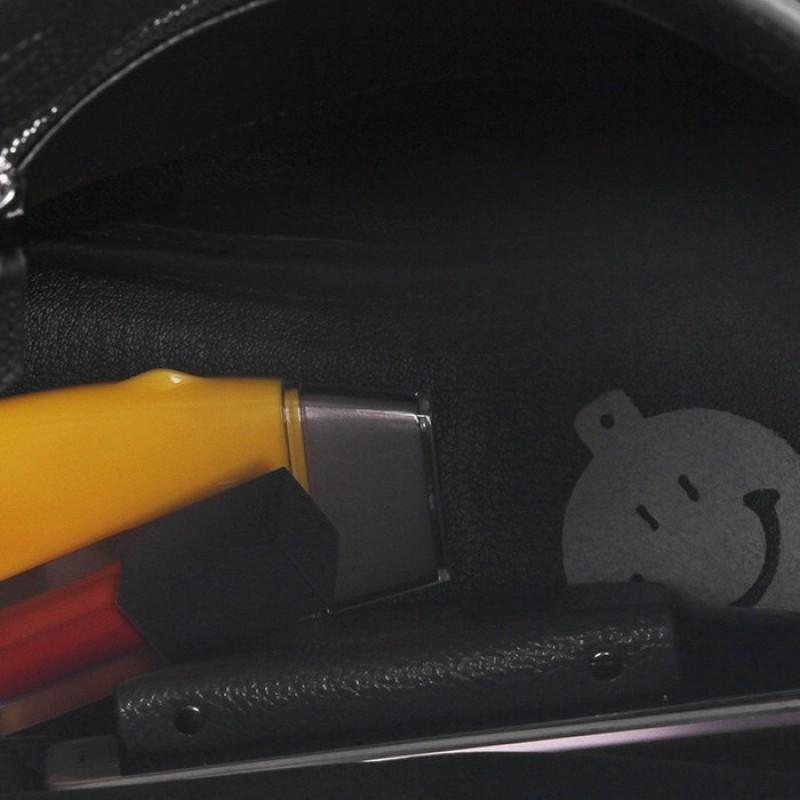 Echte Leder Togo-Textur Eimer Tasche Damen Große Kapazität Breiter Verstellbarer Riemen Vertikal Schulter Crossbody