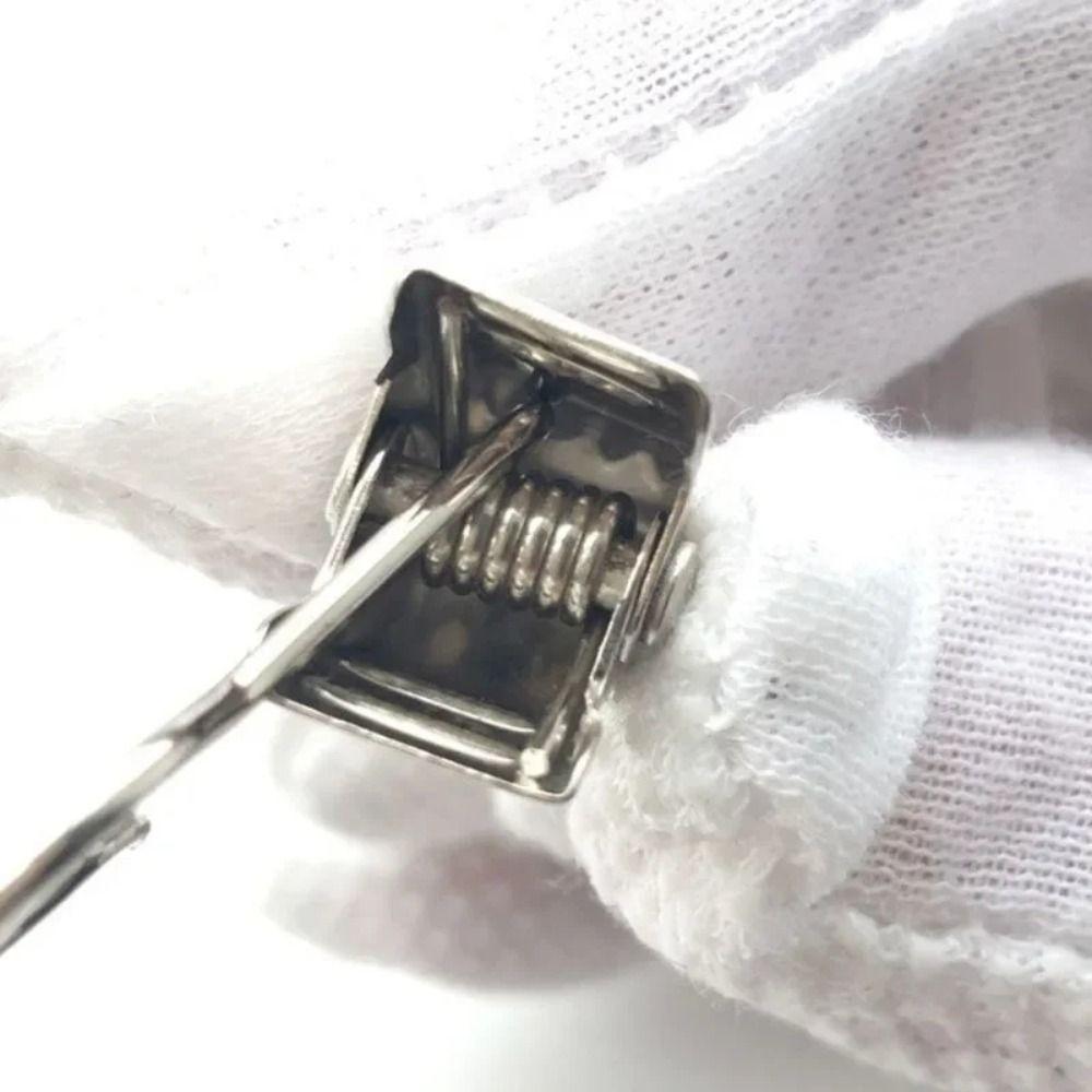 100Pcs Stainless Steel Drapery Crocodile Clip Hanging Shower Curtain Hook Clips  Display Photos