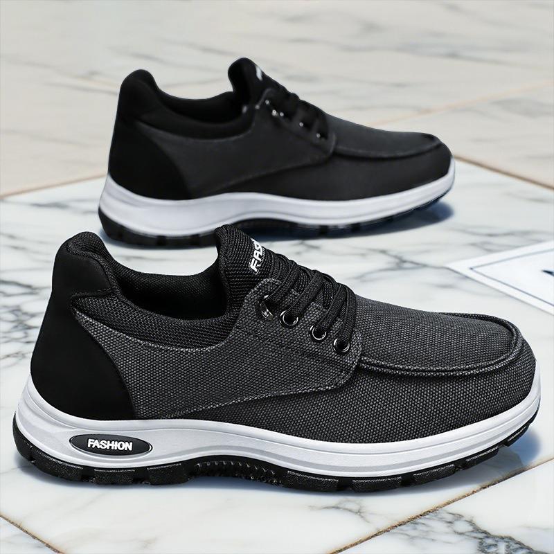 New Fashion Men's Shoes Fashion Casual Sneakers Outdoor Non-slip Walking Flats Lace Up Vulcanize Shoes for Men Hombre
