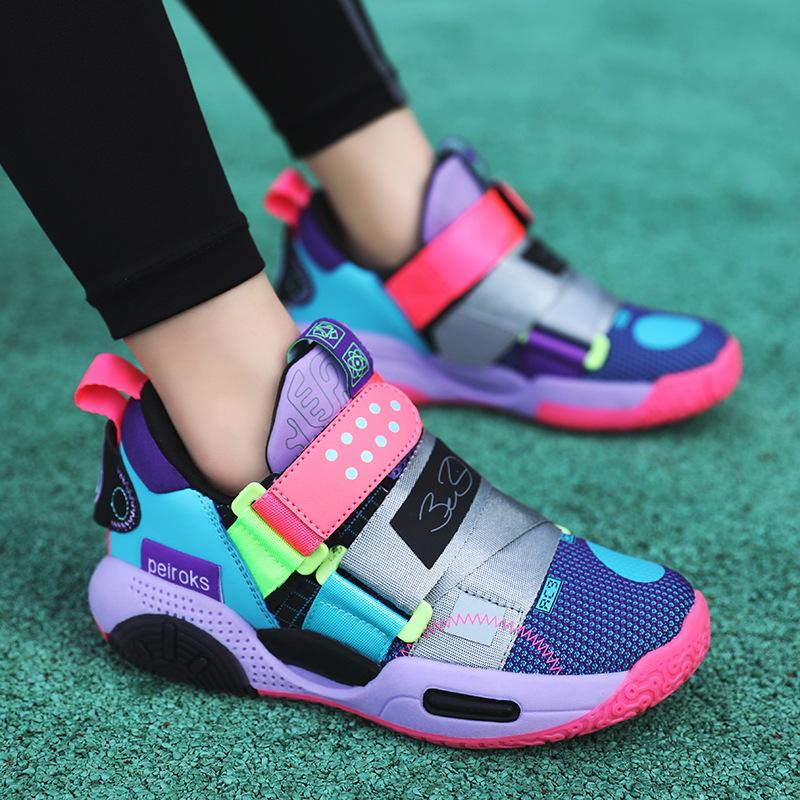2025 new basketball shoes, boys and girls, middle and university students, non-slip and wear-resistant sports running shoes, breathable sneakers