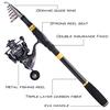 Spinning Fishing Rod and Reel Combos Telescopic Fishing Pole Spinning Reels with Free Line Spool