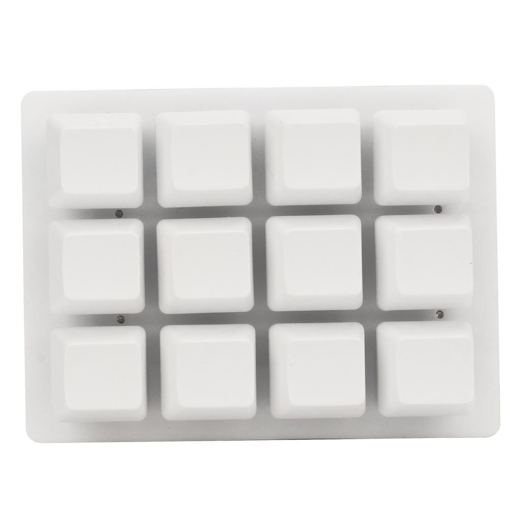 12 Key Mechanical Gaming Keyboard  Handed USB  Macro LED Keypad Hot Swappable Red Switch ABS 