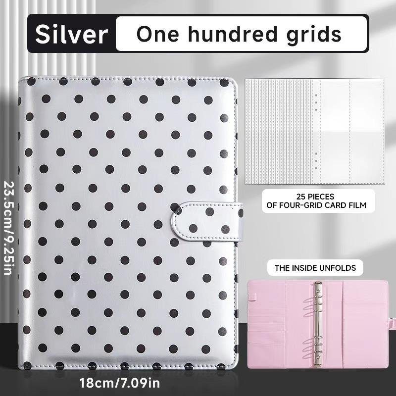 A5 Loose-leaf Account Notebook Spotted Cover Planner Custom Financial Organizer Multi-slot Work Journal Portable Record Book
