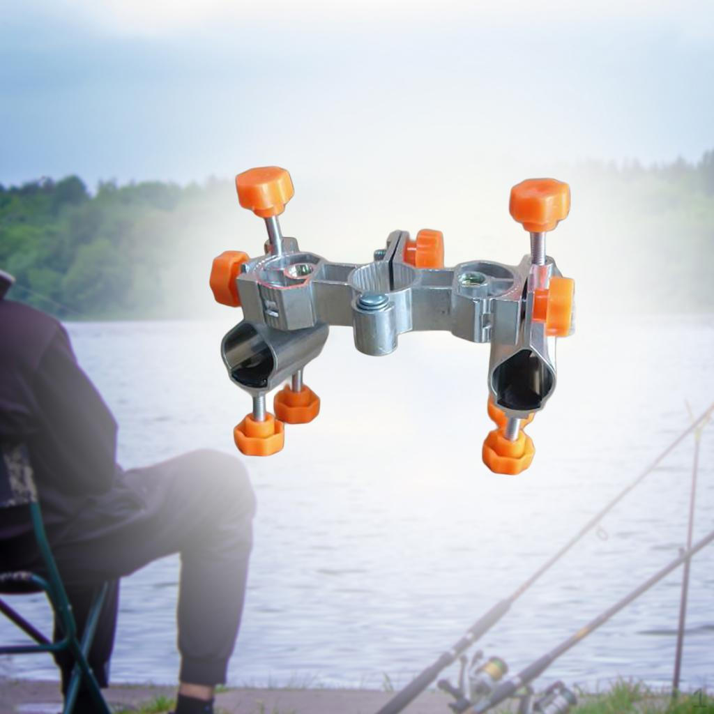 Fishing Rod Holder Tackle Sturdy Support Practical Aluminum Alloy Chair