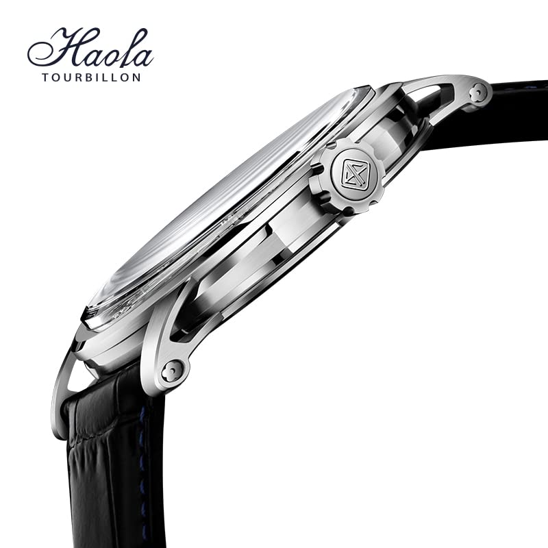 Zegarek męski HAOFA Hollow 7 Manual Diamond Gift, dwustronny tourbillon, tourbillon o godzinie, nakręcany, mechaniczny, tarcza, stylowy, dżentelmeński, popularny,