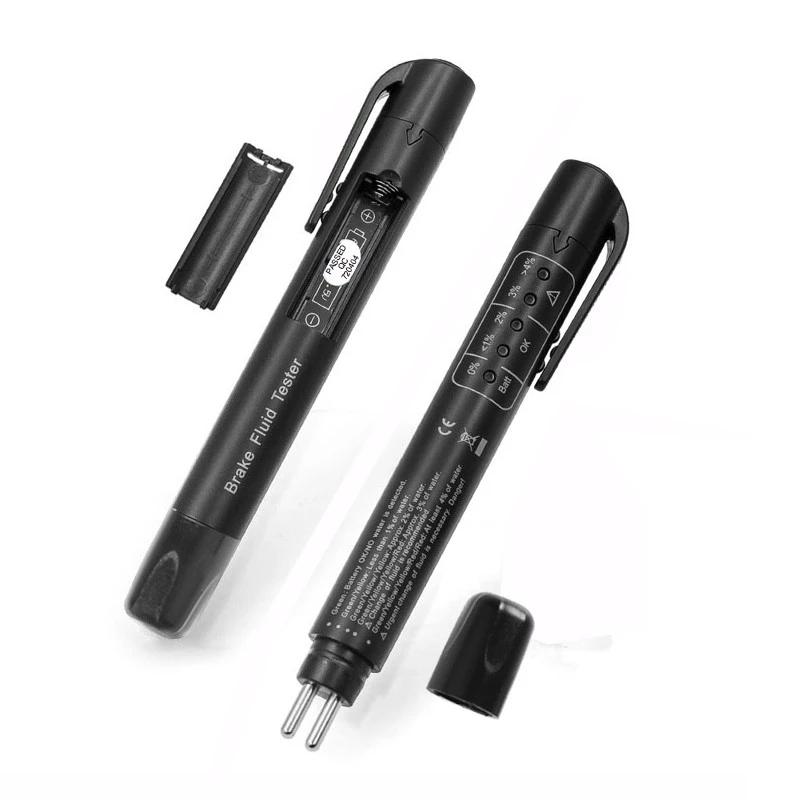 2024 Brake Fluid Tester Car Liquid Testing With 5 LED Indicator Display for DOT3/DOT4 Car Diagnostic Check Pen Free Shipping