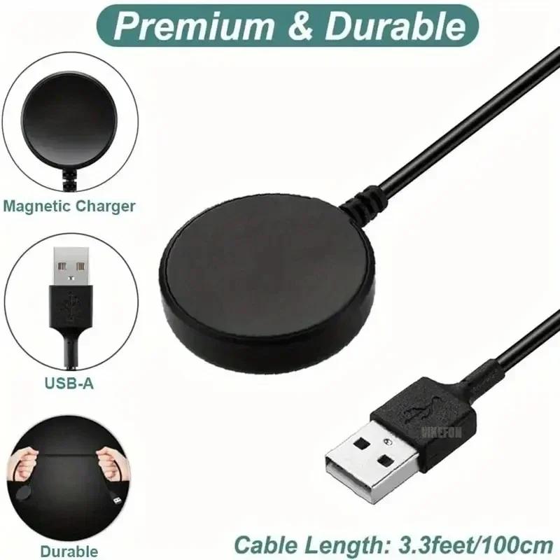 Watch Wireless Charger For Samsung Galaxy Watch 7 8 Pro Active 2 Portable USB Type C PD Cable Fast Charging Dock Station