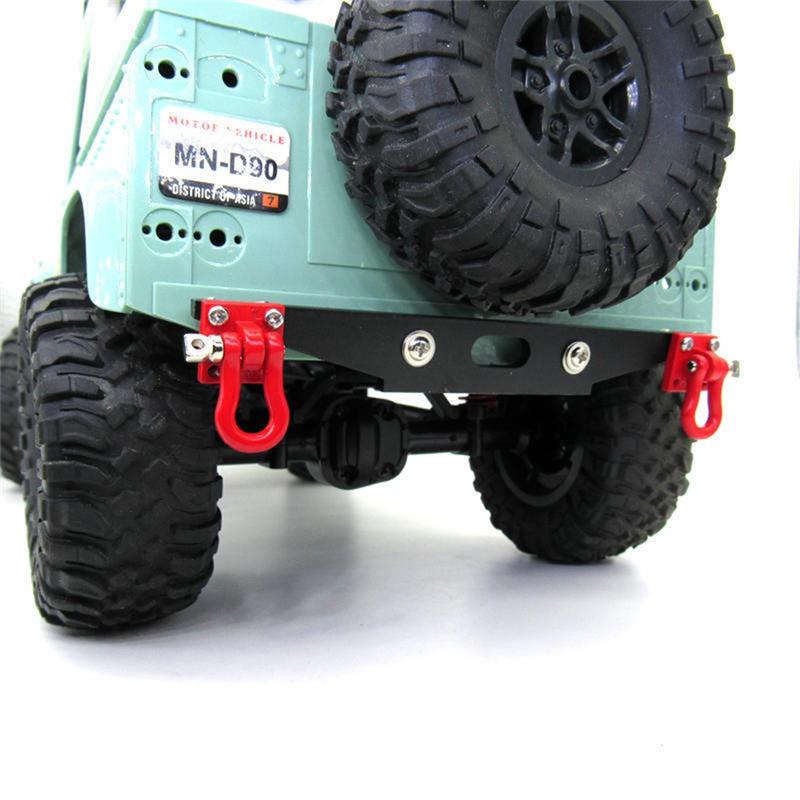 A71Z Metal Rear Bumper With Tow Hook For MN D90 D91 D96 MN98 MN99S MN45 1/12 RC Car Upgrade Parts Accessories