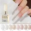 Ice-Clear Jade Nude Nail Gel: 2025 Trendy Milk Tea Jelly Manicure