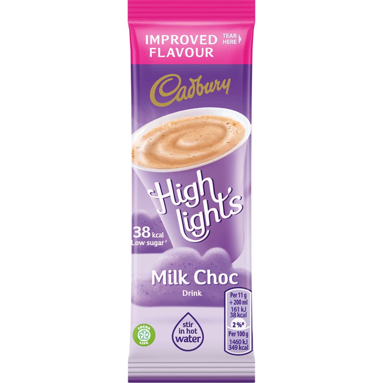 Cadbury Highlights Hot Chocolate Sachets11 g (Pack of 30 Stick-Packs)