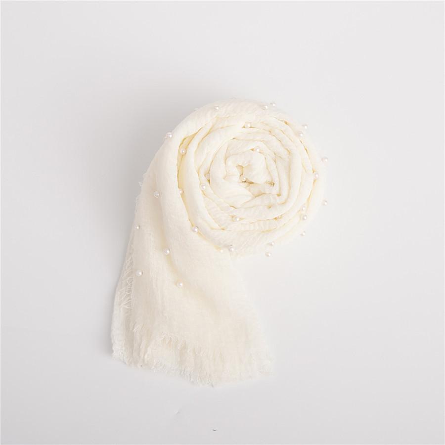 Newborn Photography Props Pearl Swaddling Clothes Baby Cotton Knitted Headband Hat Blanket