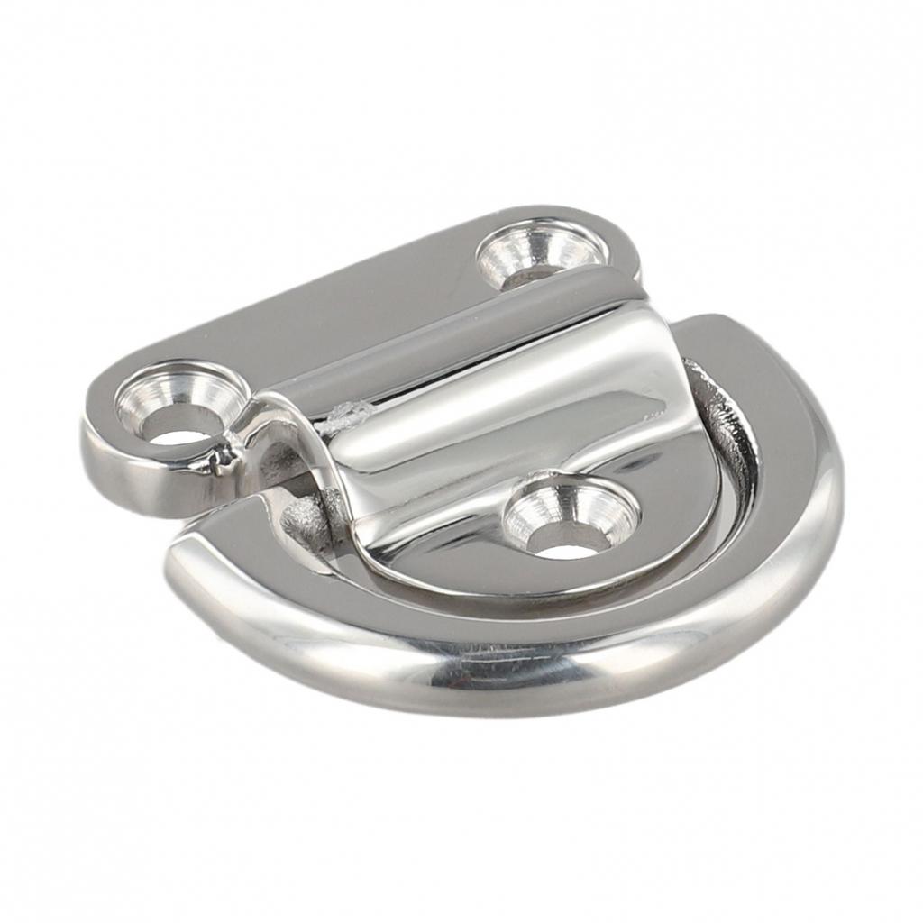 Anchor Point Lashing Ring 316 Stainless Steel D Ring Folding Pad Eye