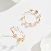 1 Pair Elegant Bohemian Butterfly Hoop Earrings for Women – Vintage Multi‑Colored Iron Crafted, Perfect for Daily Wear, Party & Holiday Gift