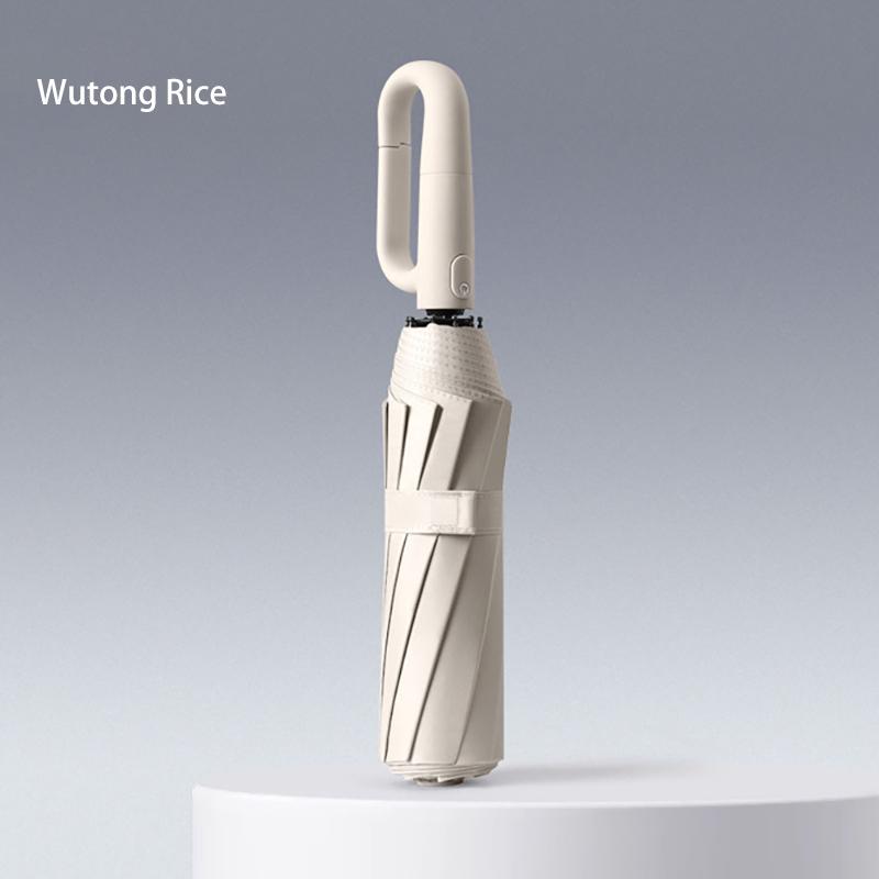 Fully Automatic Buckle Sun Umbrella for Sunny and Rainy Days Foldable and Convenient Rainproof Sun-Proof and UV-Proof Parasol