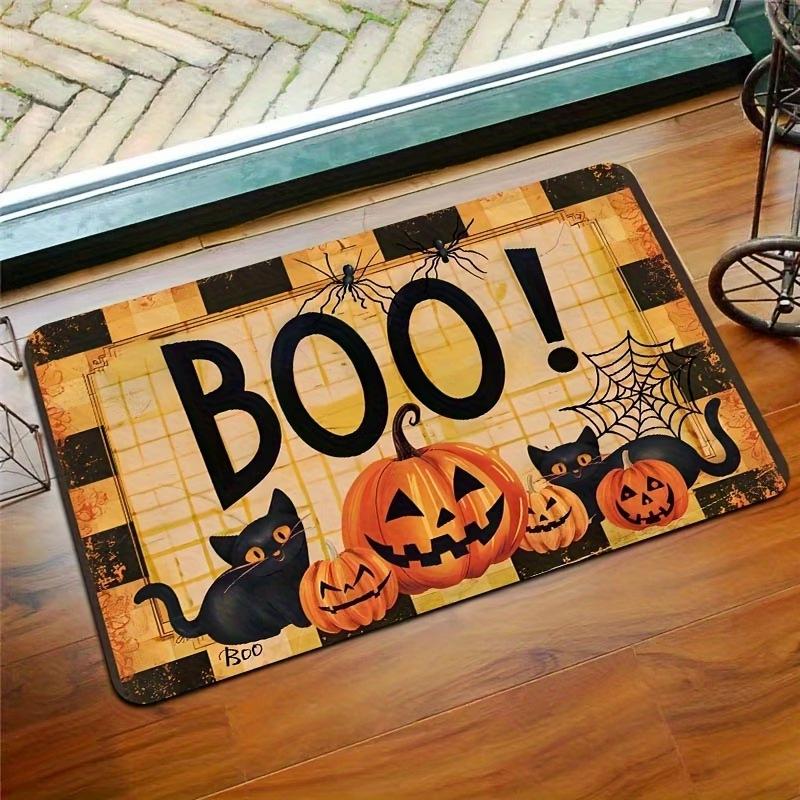 Durable Halloween Entrance Doormat - Dirt & Wear Resistant Spooky Decor