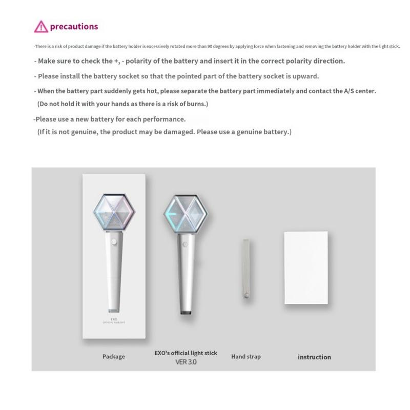 EXO Oficiální Fanlight Ver 3.0 KPOP Lightstick Koncert Bluetooth LED