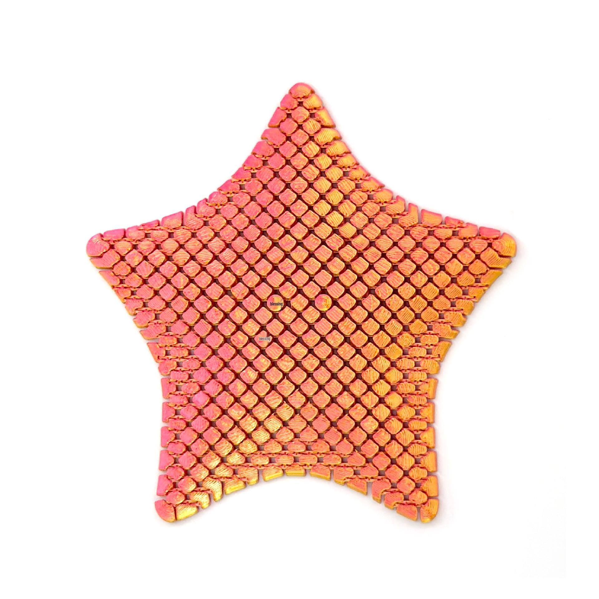 

3D Printed Starfish Marine Animal Decorative Ornament with Movable Joints 13CM - Starfish Model