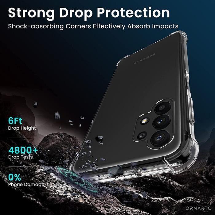 Coque pour Samsung Galaxy A13 - Protection Renforcée + 2 Verres Trempés Transparents