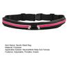 Sports Running Belt with Reflective Strips Fitness Dual Pouch Waist Pack Portable