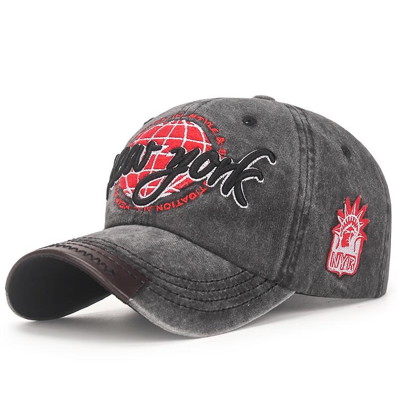 ZHENYUEQI Washed Distressed Soft-Top Baseball Cap Adjustable