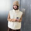 Cotton Vest Women's Autumn and Winter New Korean Stand Collar Wearing Loose Cotton-padded Jacket Vest Vest Vest Jacket Vest.