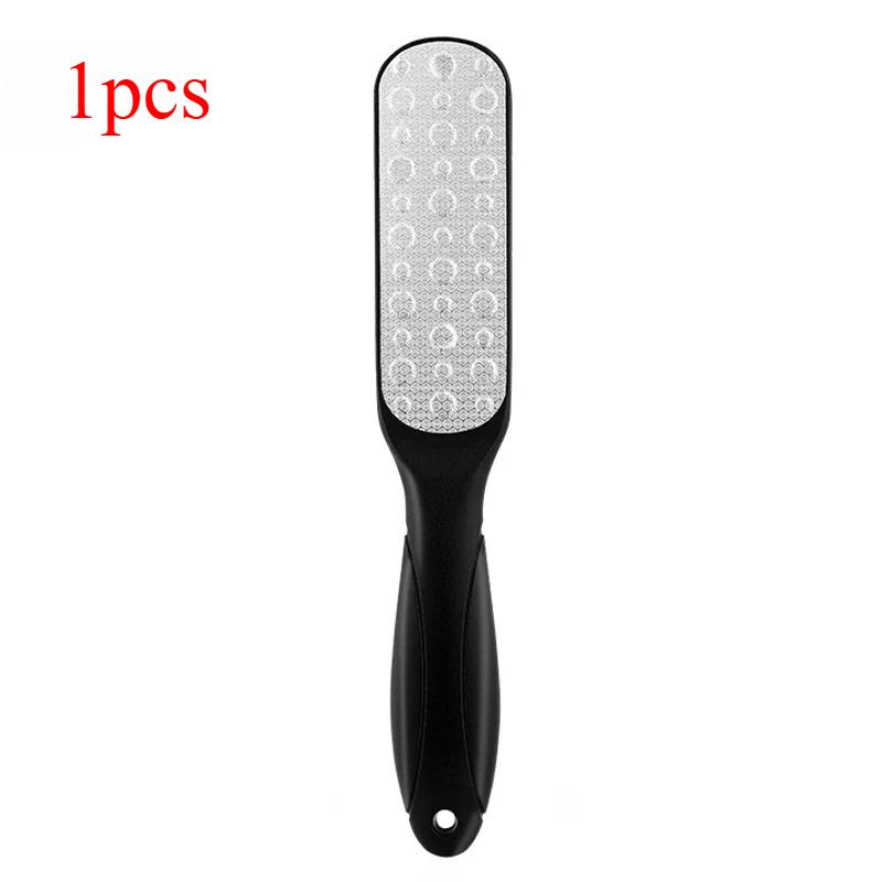 

1/5 шт. Двусторонняя пилка для ног Профессиональная терка для пяток Удаление мозолей и ороговевшей кожи Педикюрная пилка Терка для ног Black 1pcs