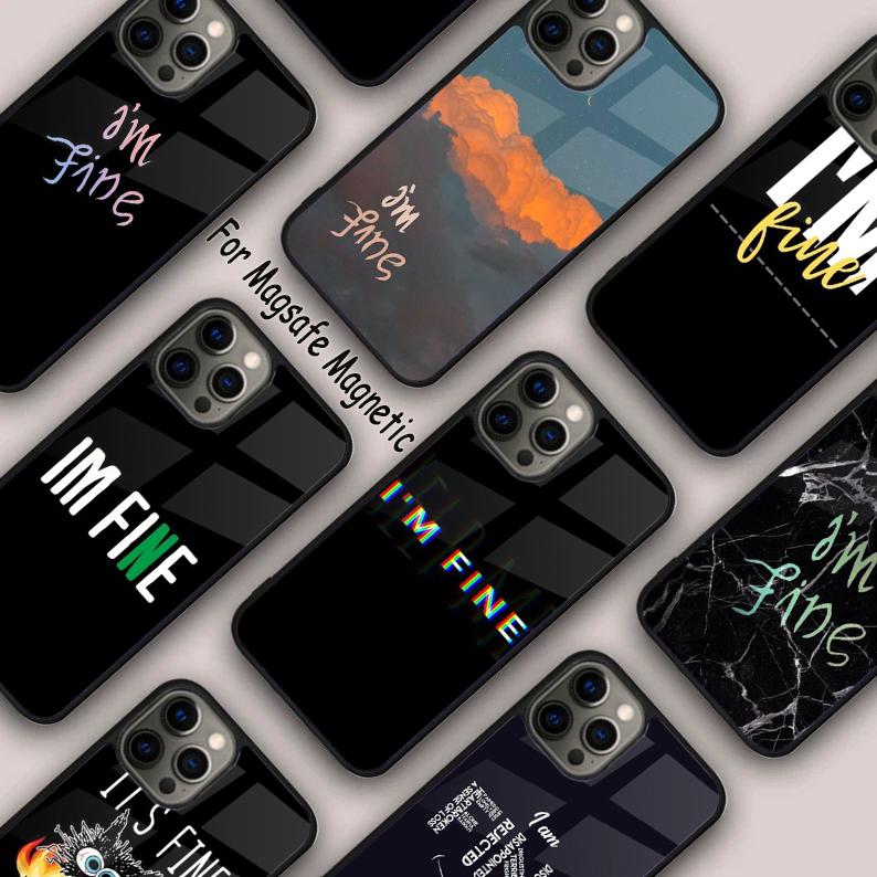 Im Fine Meme Funny Magnetic Phone Case For APPLE iPhone 17 Air 16 14 13 12 Pro Max 15 Plus Wireless Charge With MagSafe Cover