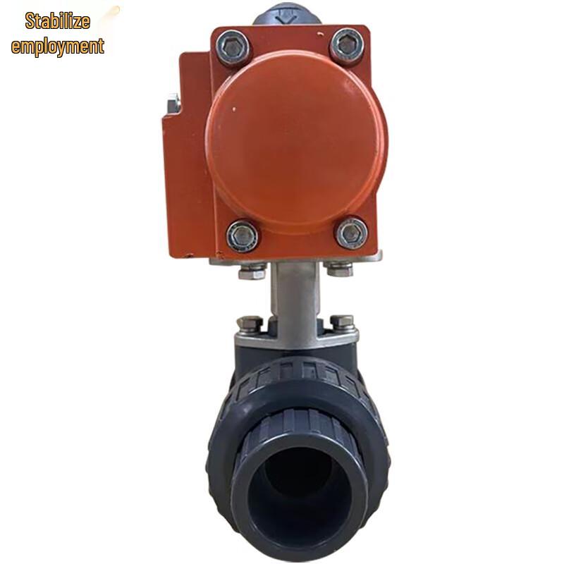 UPVC Pneumatic Double Union Ball Valve
