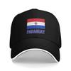 PARAGUAY Bandiera Design Artistico Sole Cappellino da Baseball Estate Vintage Cappellino Trucker per Unisex Adolescenti Sport all'Aperto Cappellini da Baseball