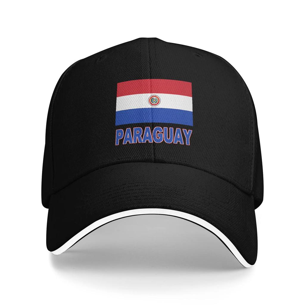 PARAGUAY Bandiera Design Artistico Sole Cappellino da Baseball Estate Vintage Cappellino Trucker per Unisex Adolescenti Sport all'Aperto Cappellini da Baseball