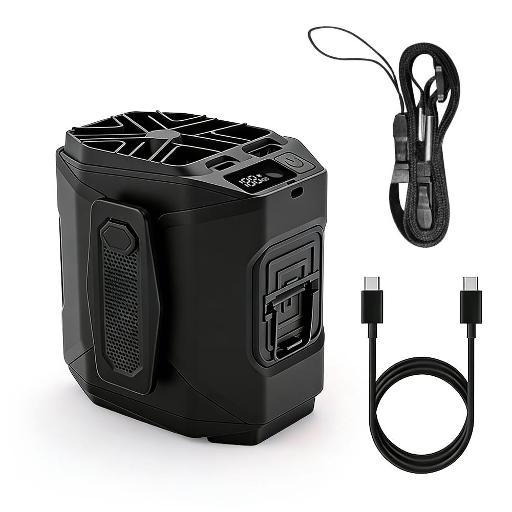 10000mAh Waist Fan Wearable Waist Fan 5-Speed Lightweight 40H Outdoor Hands-Free Cooling Work Site Travel Ooutdoor Long-Distance