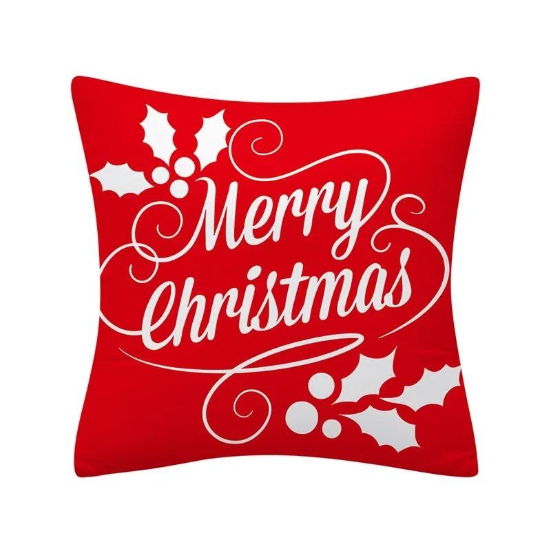 Christmas Themed Pillowcases Car Accessories Office Santa Claus Living Room Sofa Home Pillowcases